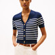 Placed Thin White Stp Sweaters