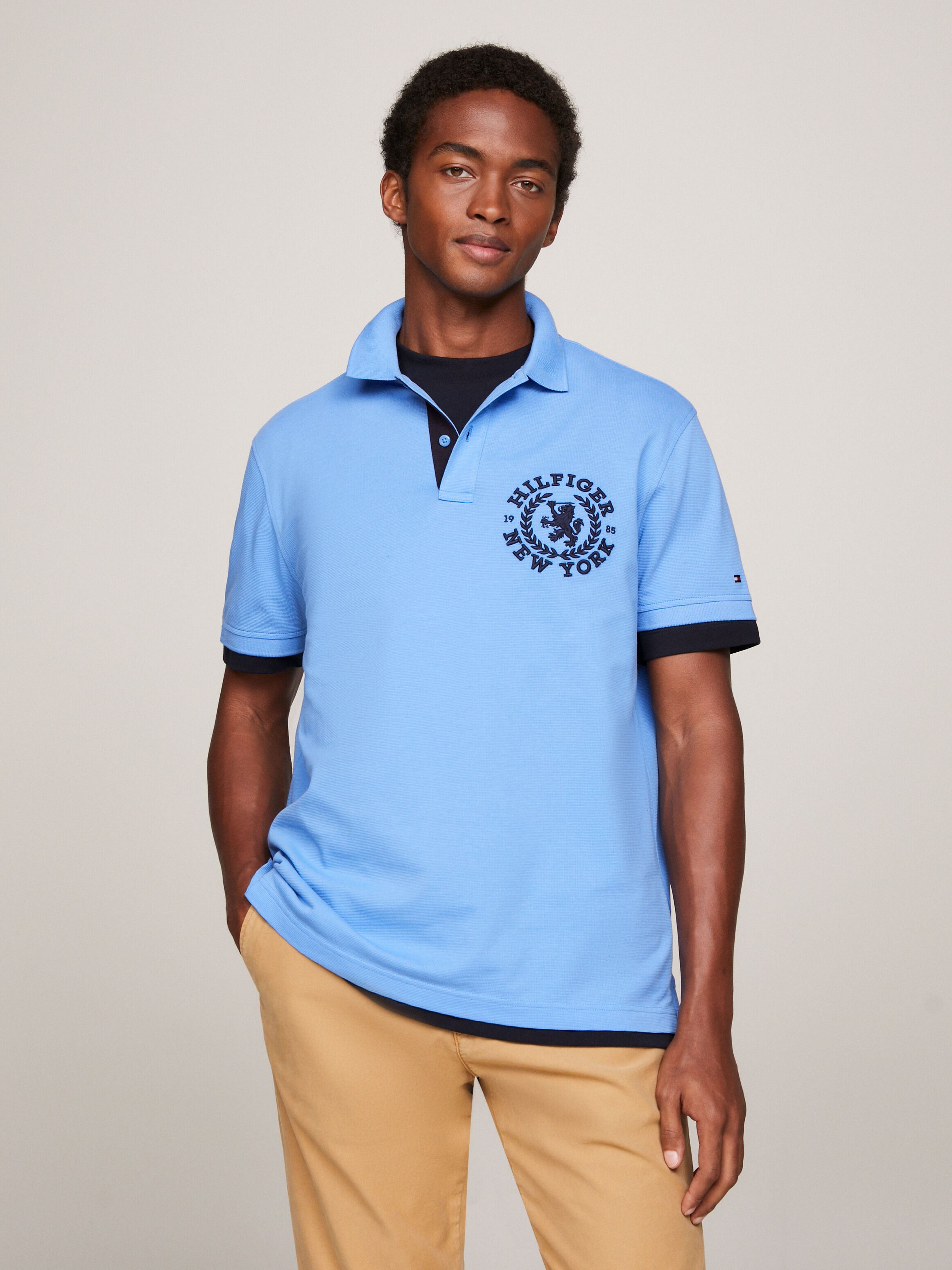 Light blue top tommy hilfiger polo