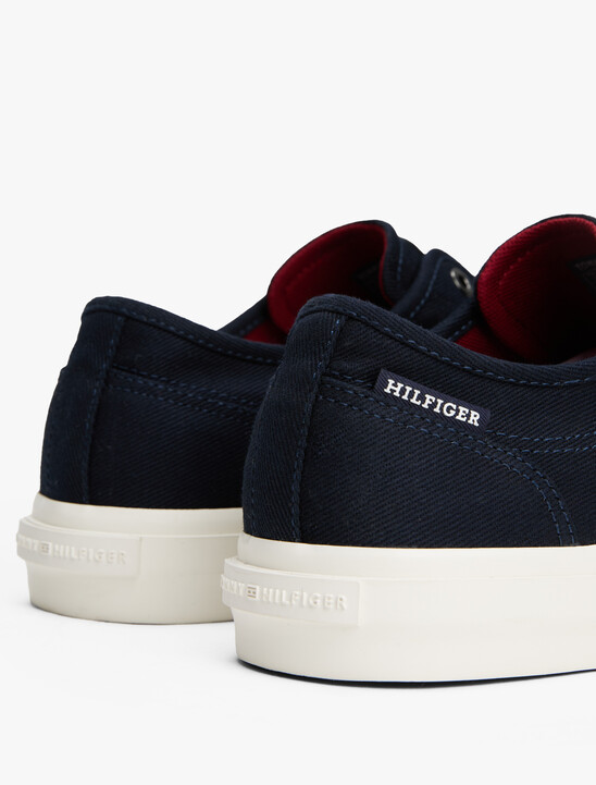 Canvas Embossed Logo Trainers