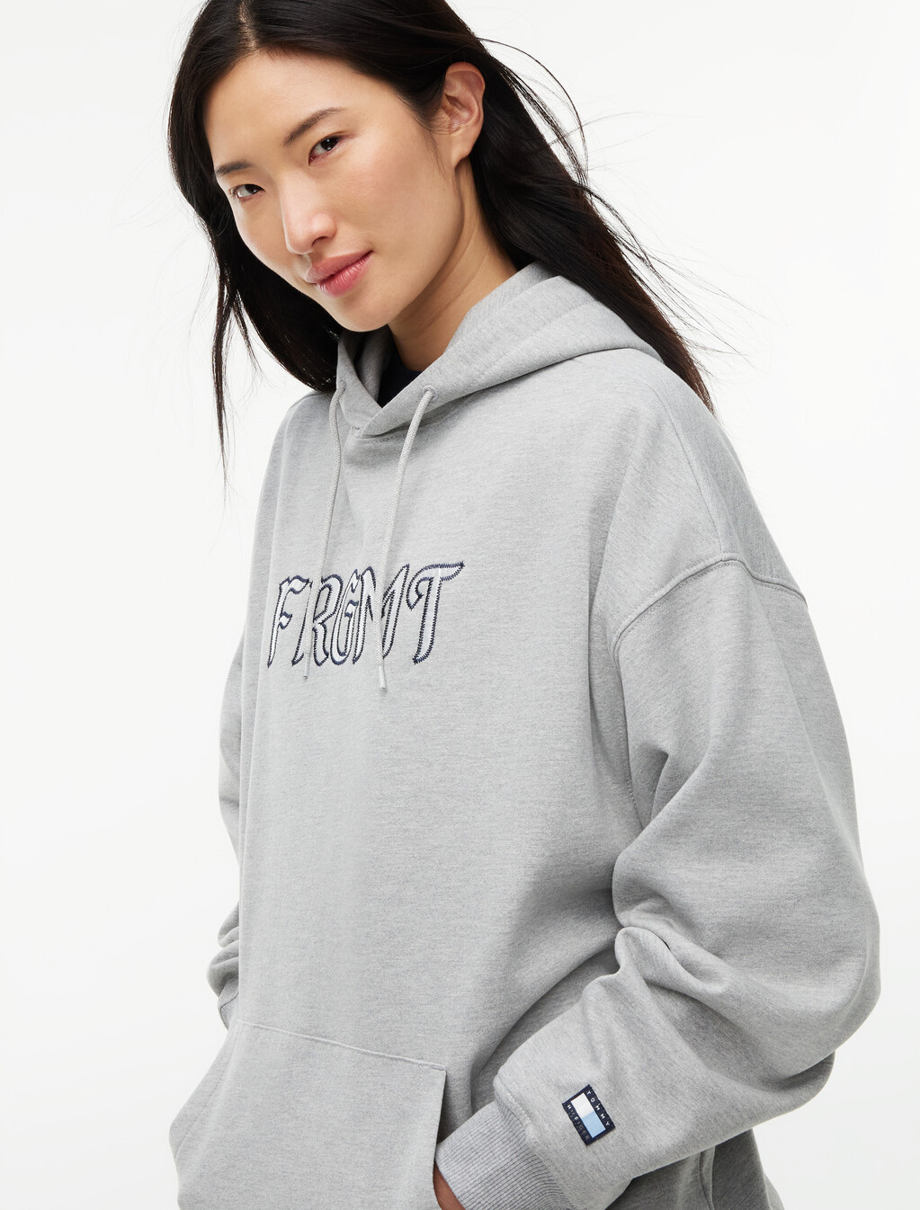 Relaxed Fleece Hoody, Grey Heather, hi-res