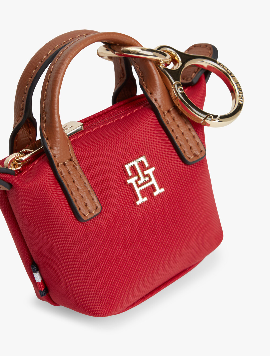 Tote Bag Keyring Pouch Charm, Primary Red, hi-res