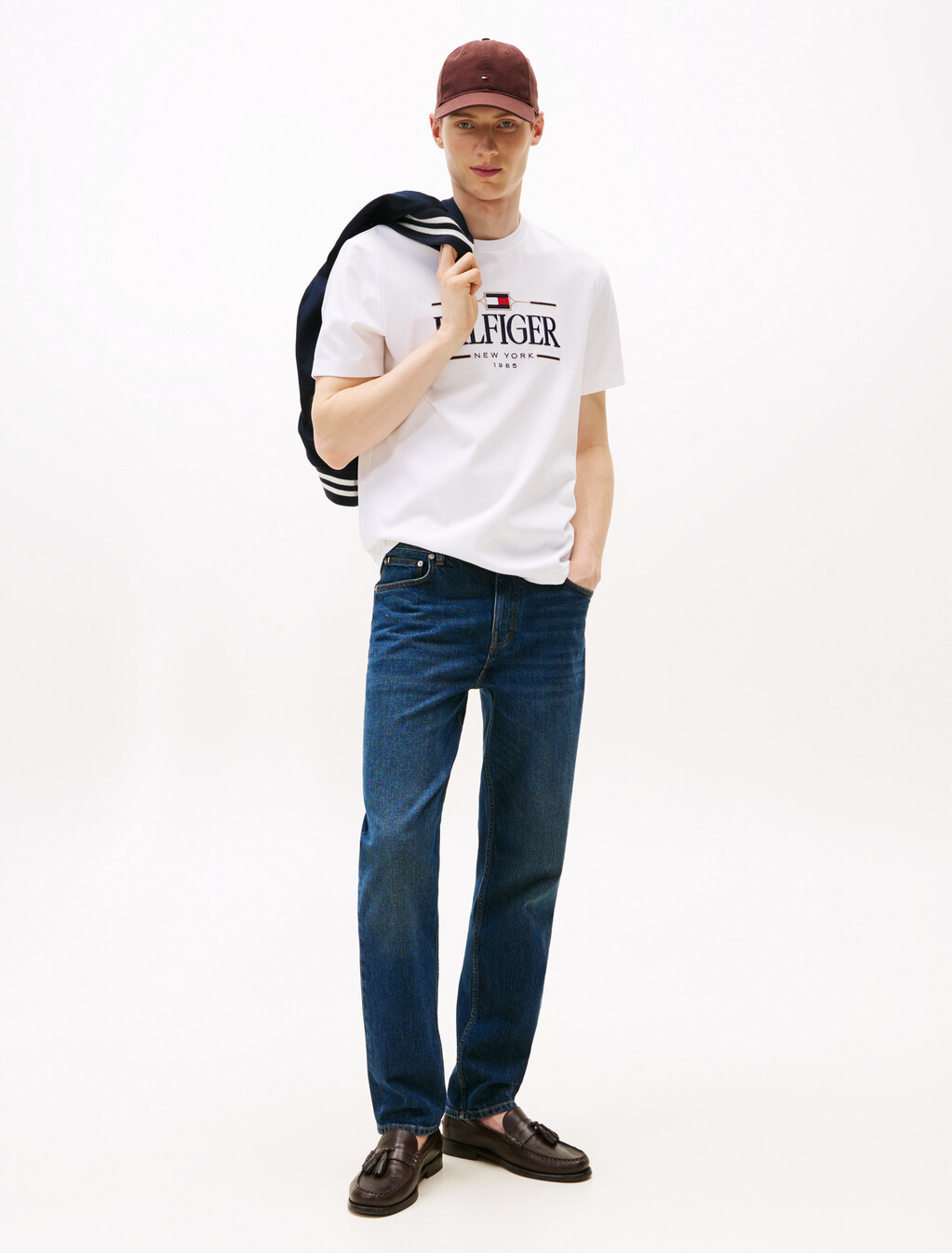 Icon Hilfiger T-Shirt, White, hi-res