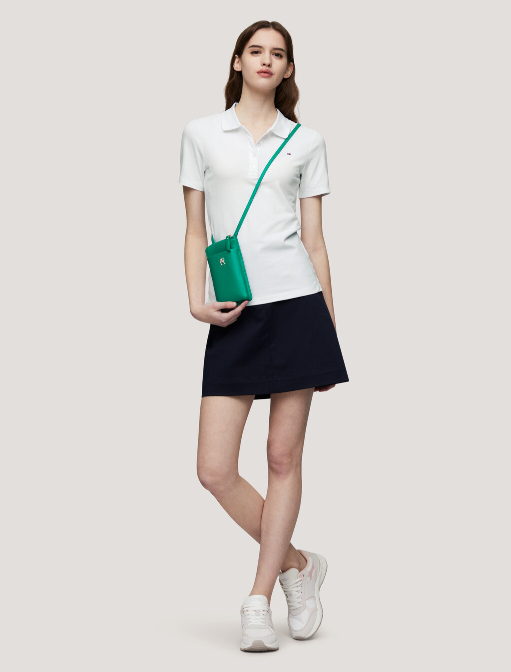 Essential Slim Fit Polo, Th Optic White, hi-res