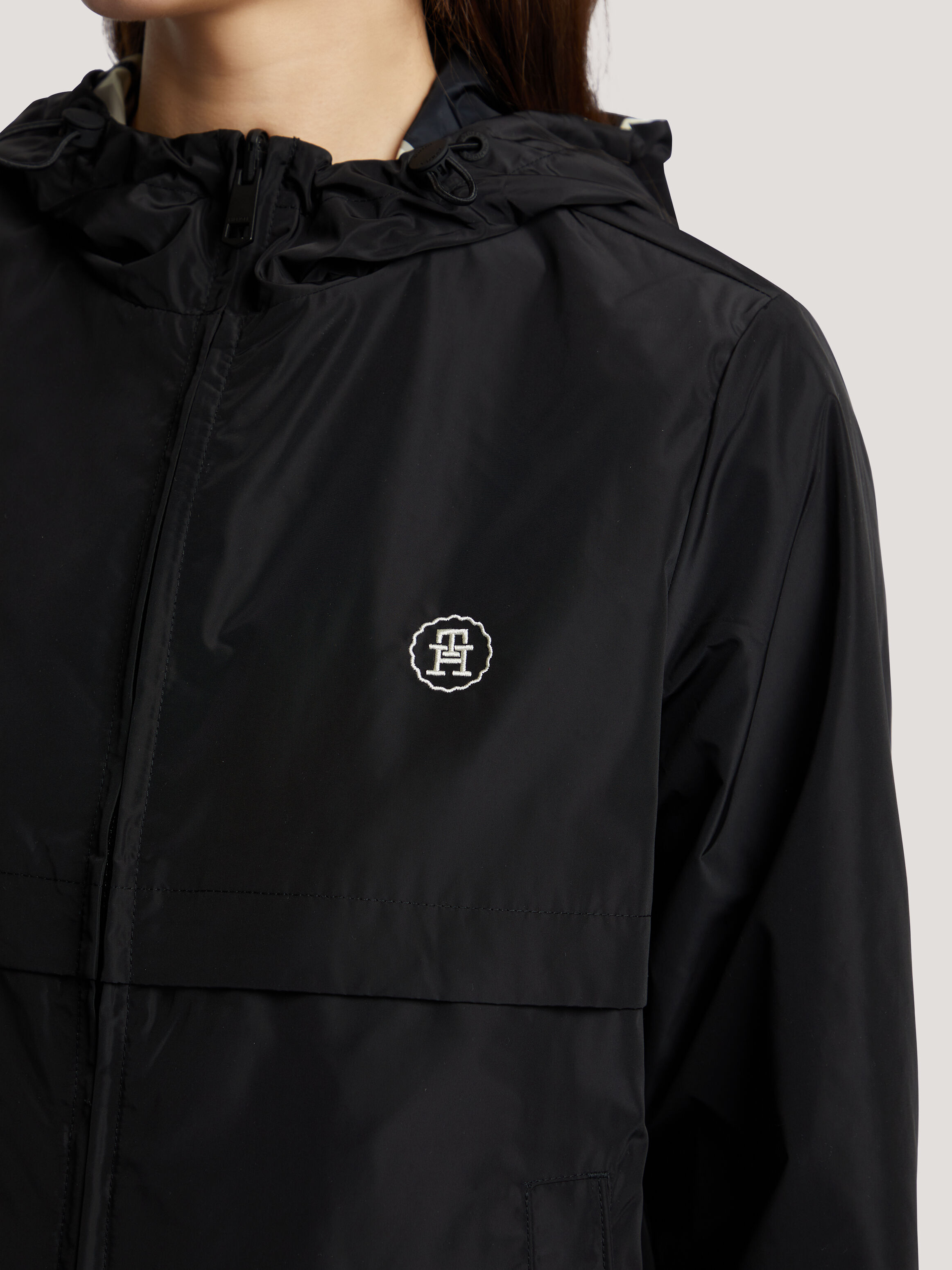 Red tommy hilfiger windbreaker jacket shop