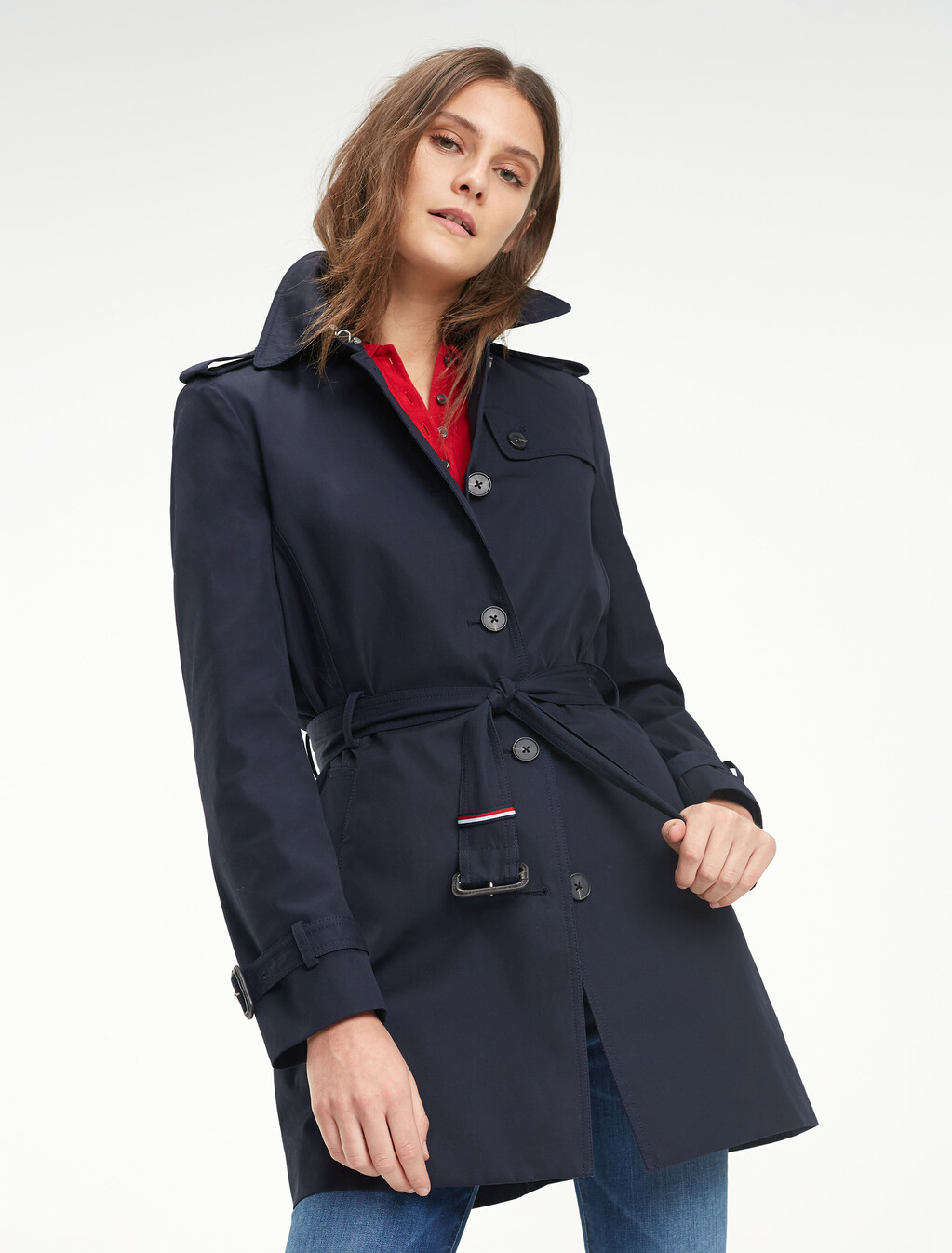 Heritage Single Breasted Trench, MIDNIGHT, hi-res