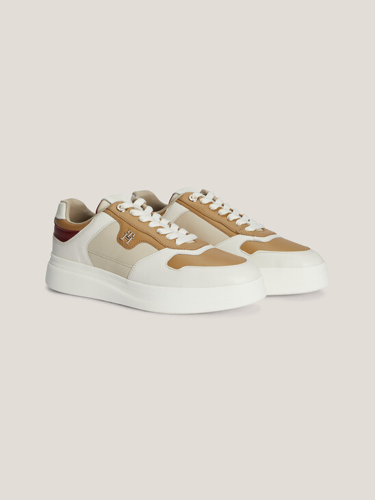 Lux Pointy Monogram Court Sneakers
