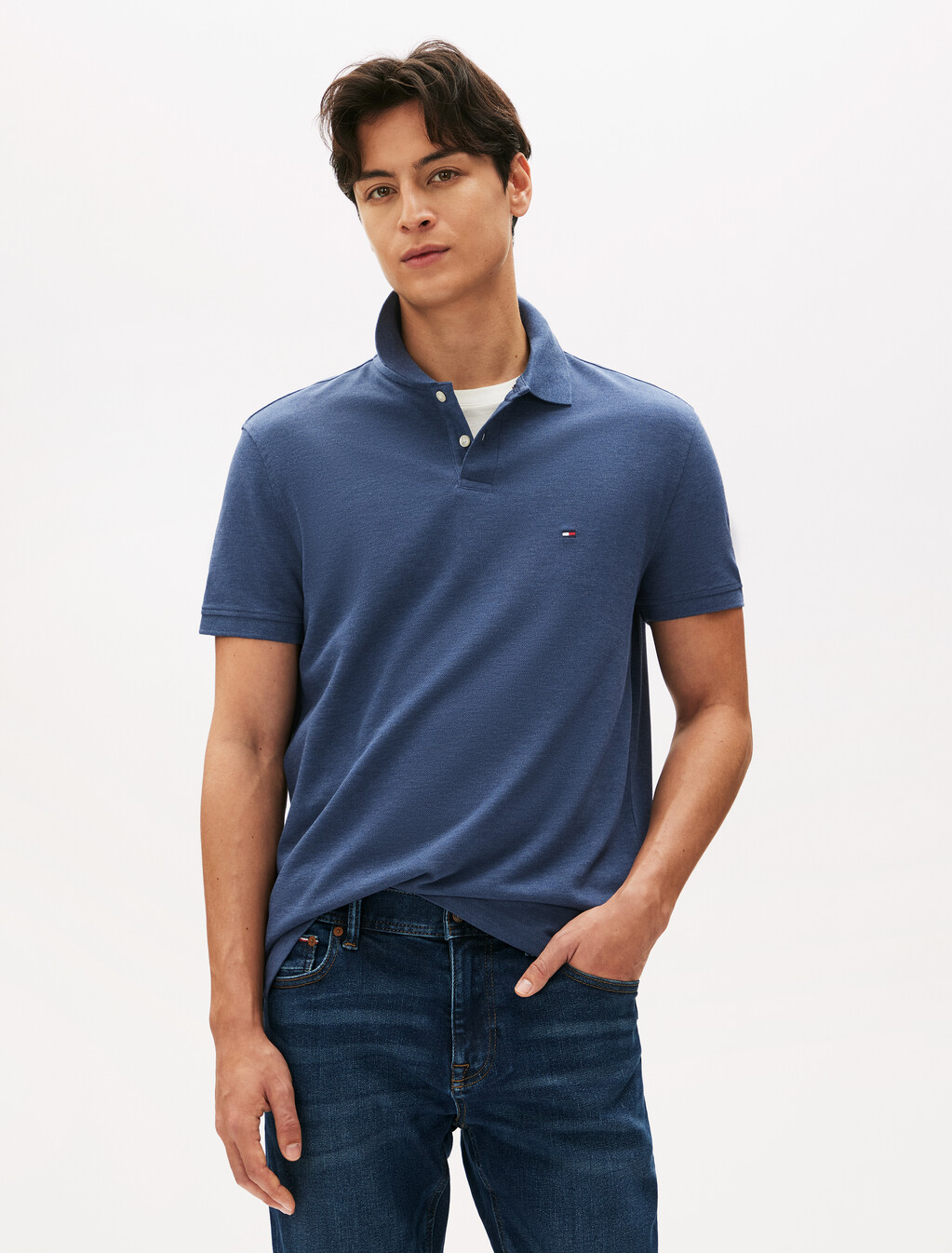 1985 Regular Polo, Faded Indigo Heather, hi-res