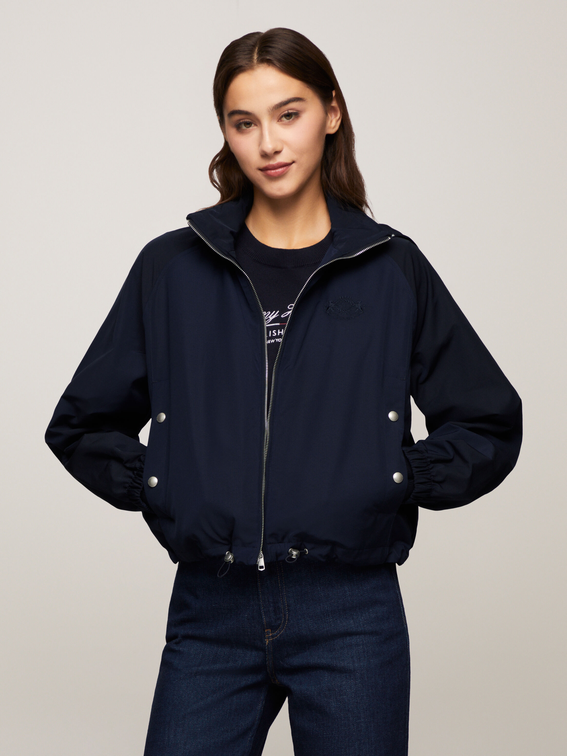 Polo crest windbreaker new arrivals