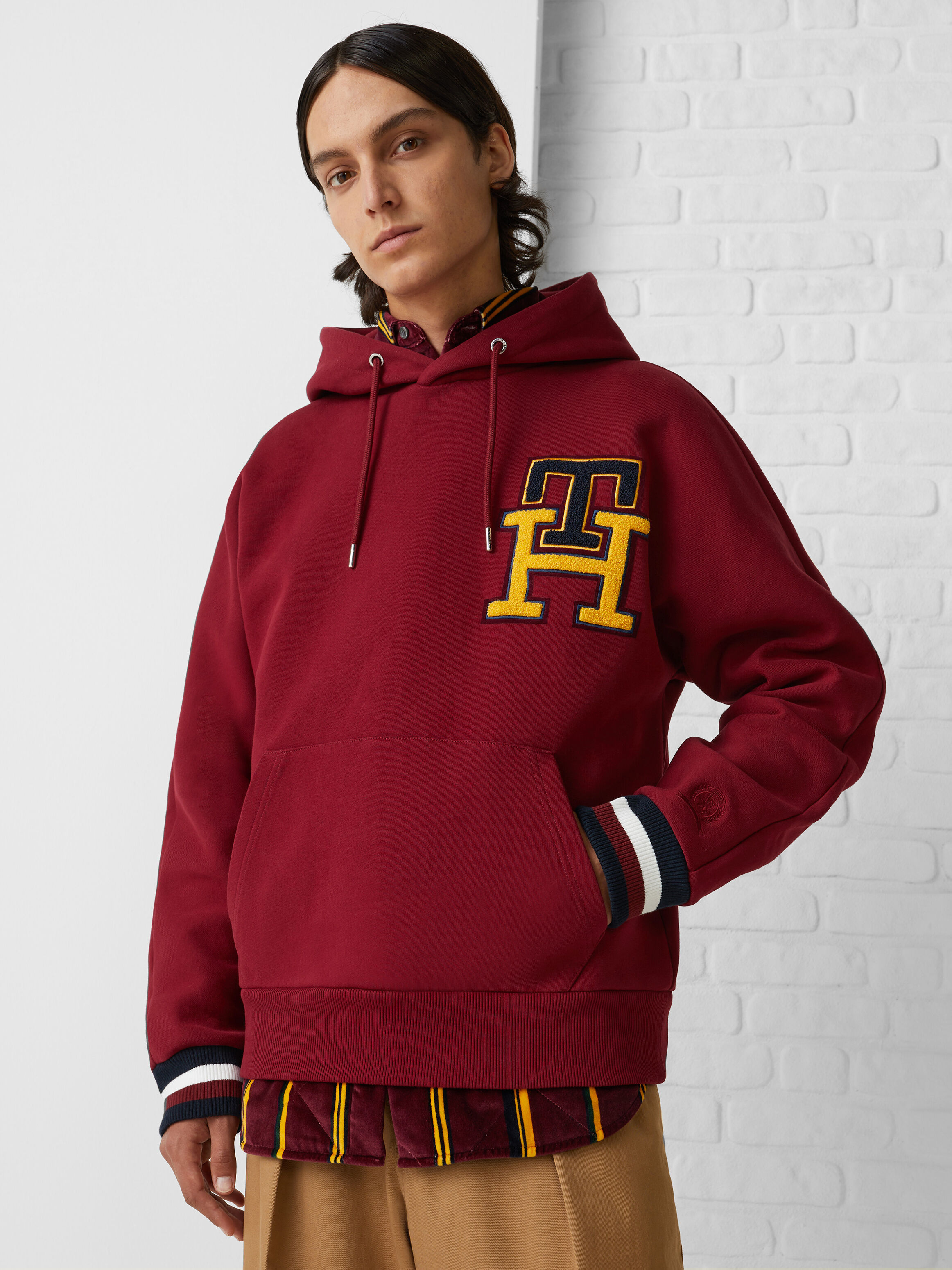 Red tommy new arrivals hoodie