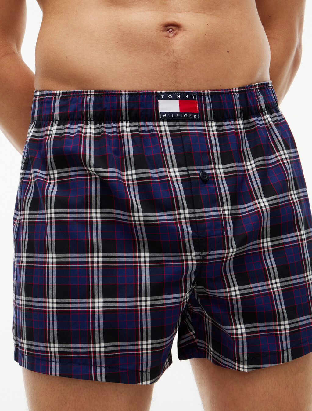 Woven Print Boxer 3 Pack, Nvy Gl St Pld/Blu Ink/Rd Gl Pld Cla, hi-res