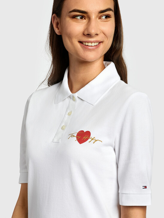 HEART TOMMY CASUAL POLO DRESS