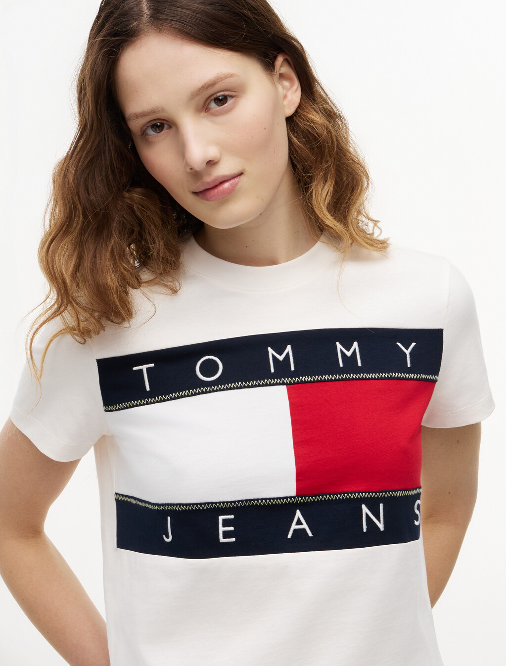 Tommy Flag T-Shirt, Ancient White, hi-res