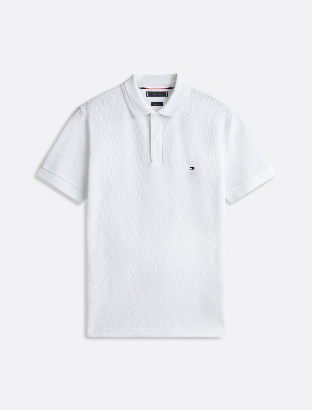 Bubble Knit Regular Polo, White, hi-res