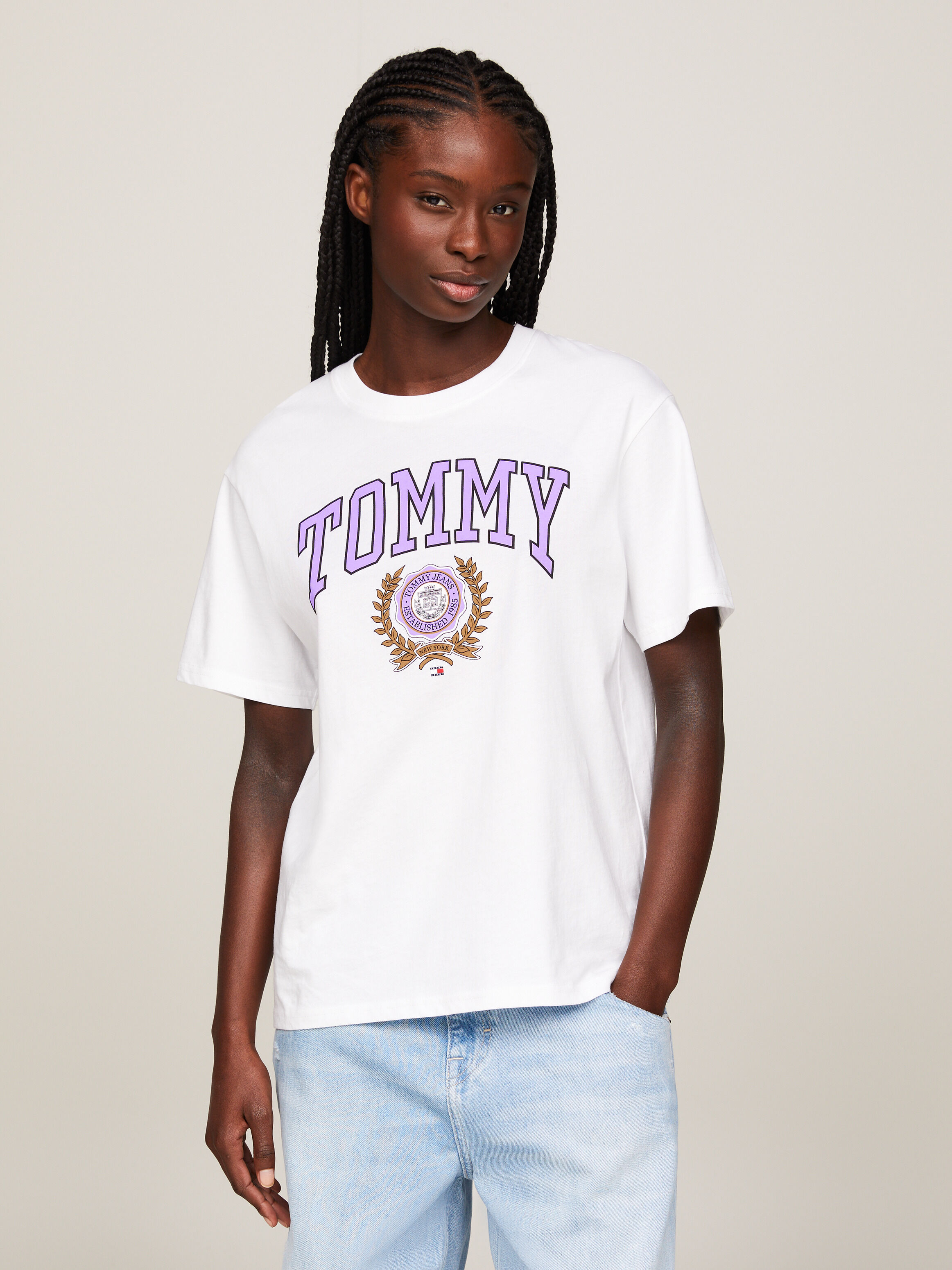 Tommy jeans tops womens on sale