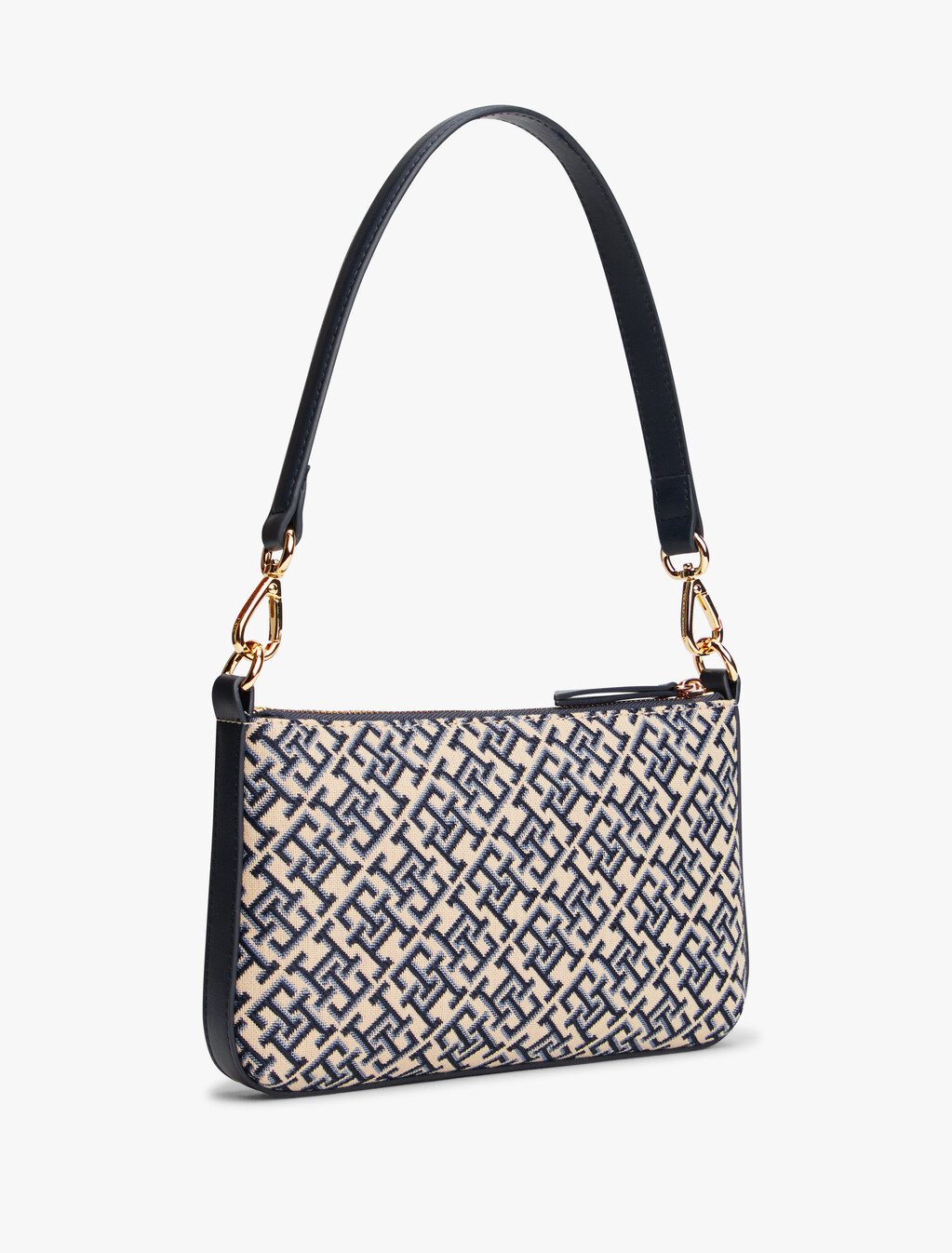 Monogram Jacquard Shoulder Pouch, Space Blue, hi-res