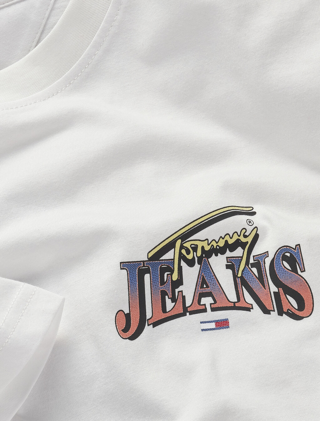 Retro Logo Regular T-Shirt, White, hi-res