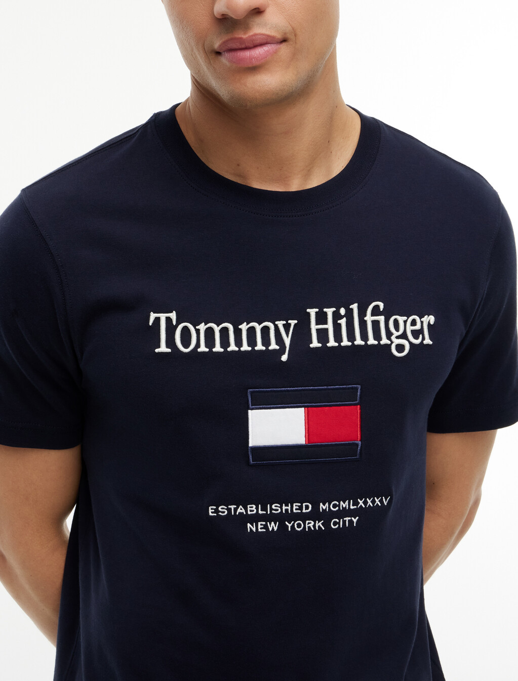 Logo Embroidery Jersey T-Shirt, Desert Sky, hi-res