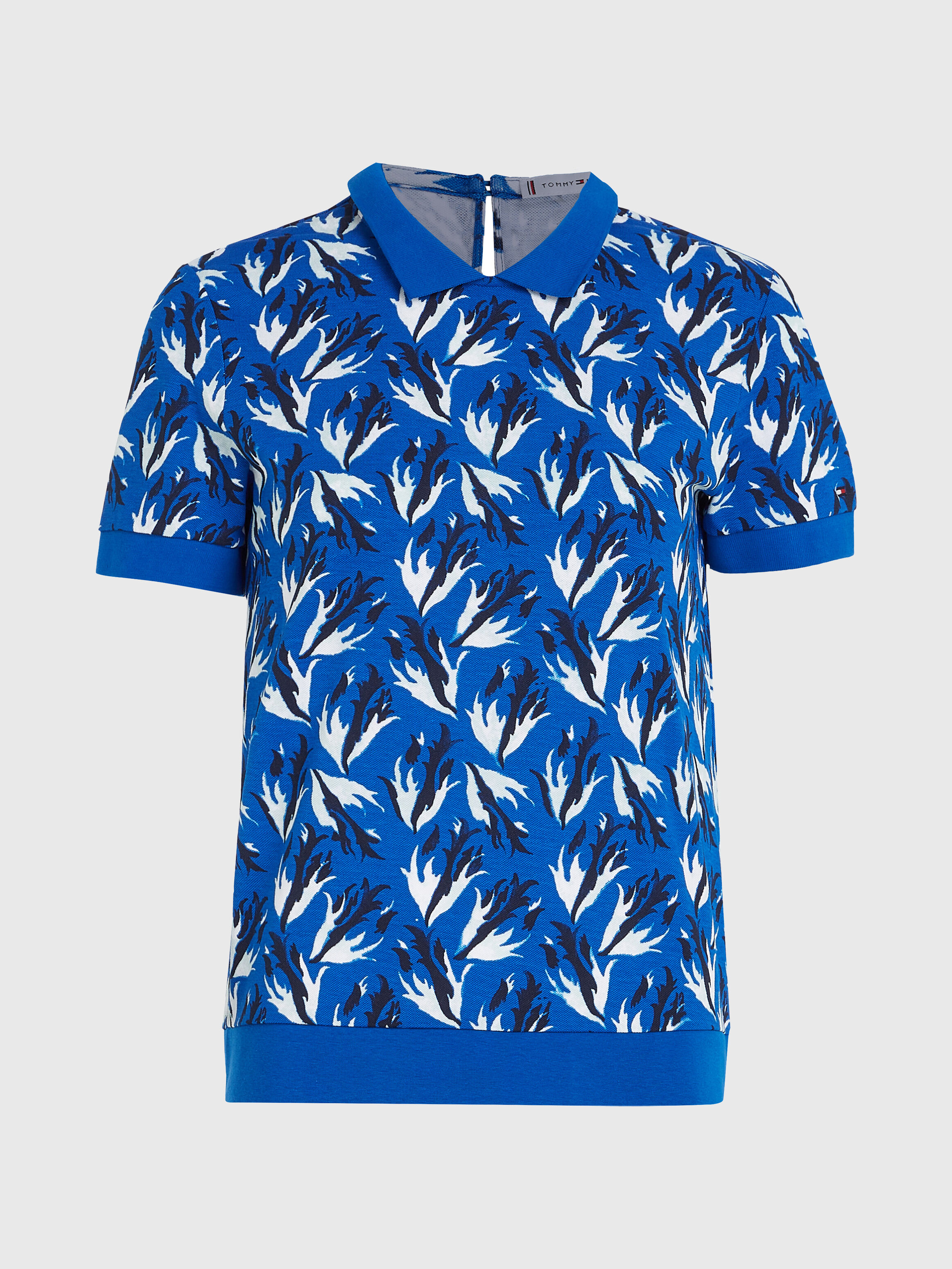 Floral print polo shirt online