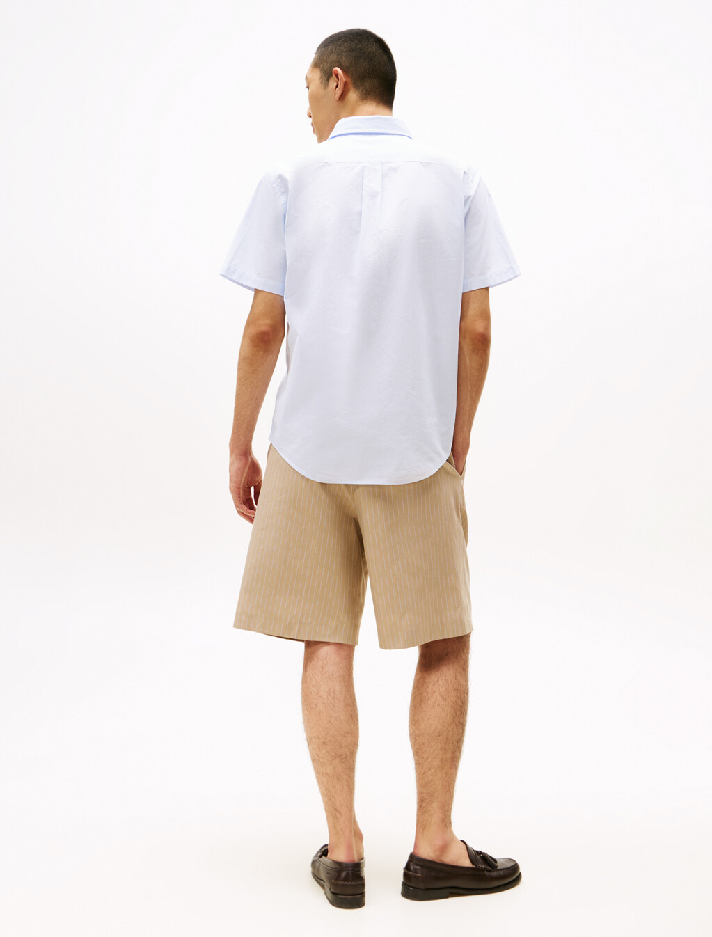 Poplin Stripe Short Sleeve Shirt, Sweet Blue / Stripes, hi-res