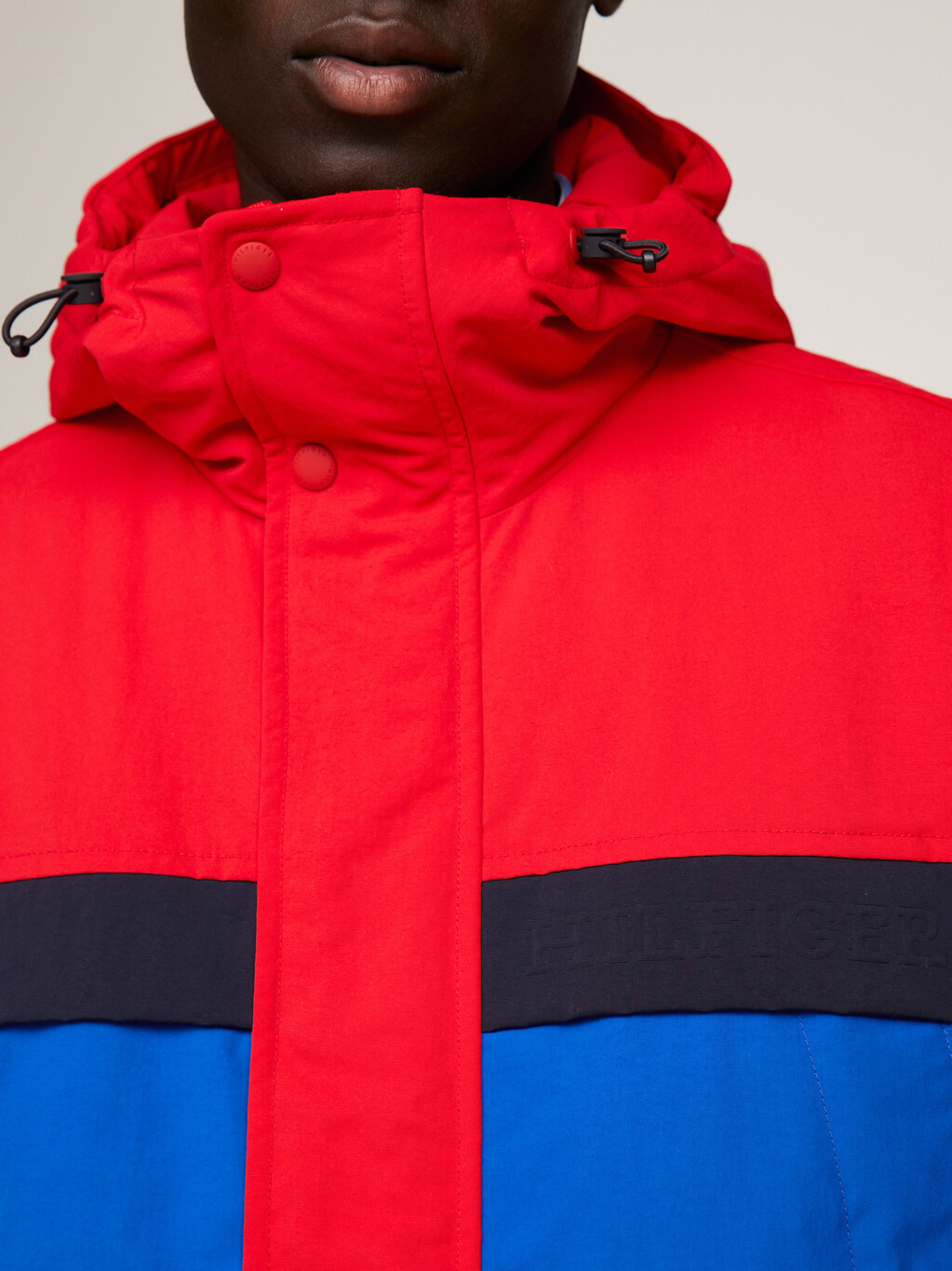 TH Protect Colour-Blocked Portland Jacket, Fierce Red Colourblock, hi-res