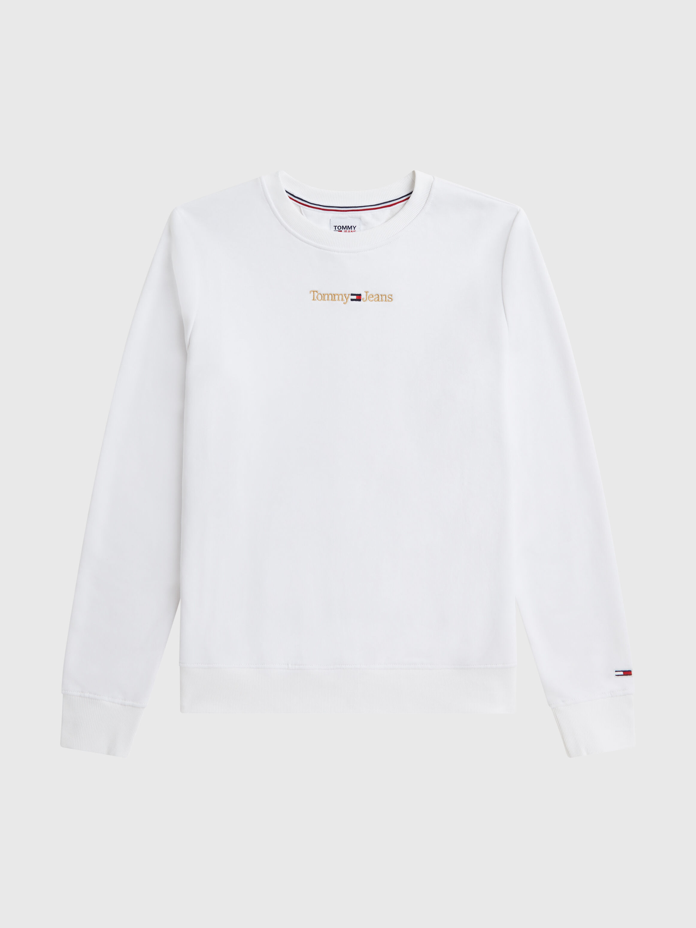 White outlet long sweatshirt