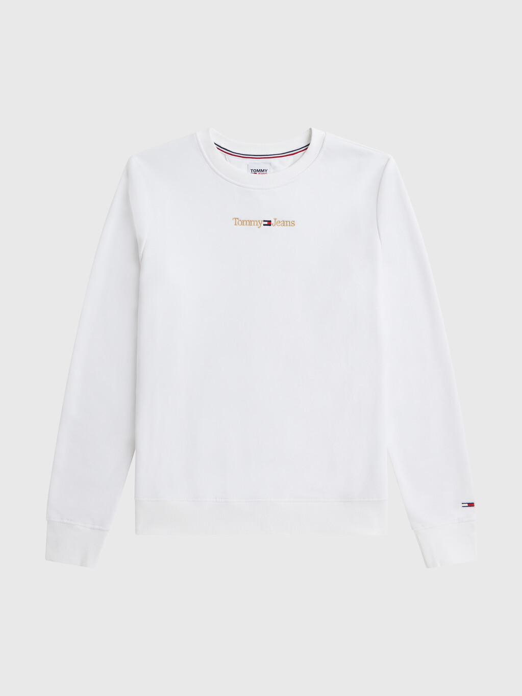 Golden Embroidery Linear Sweatshirt | natural | Tommy Hilfiger Singapore