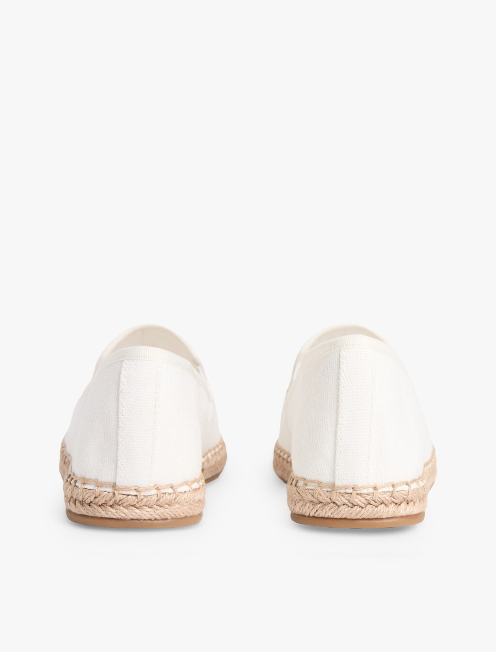 Logo Embroidery Canvas Espadrilles, Ecru, hi-res