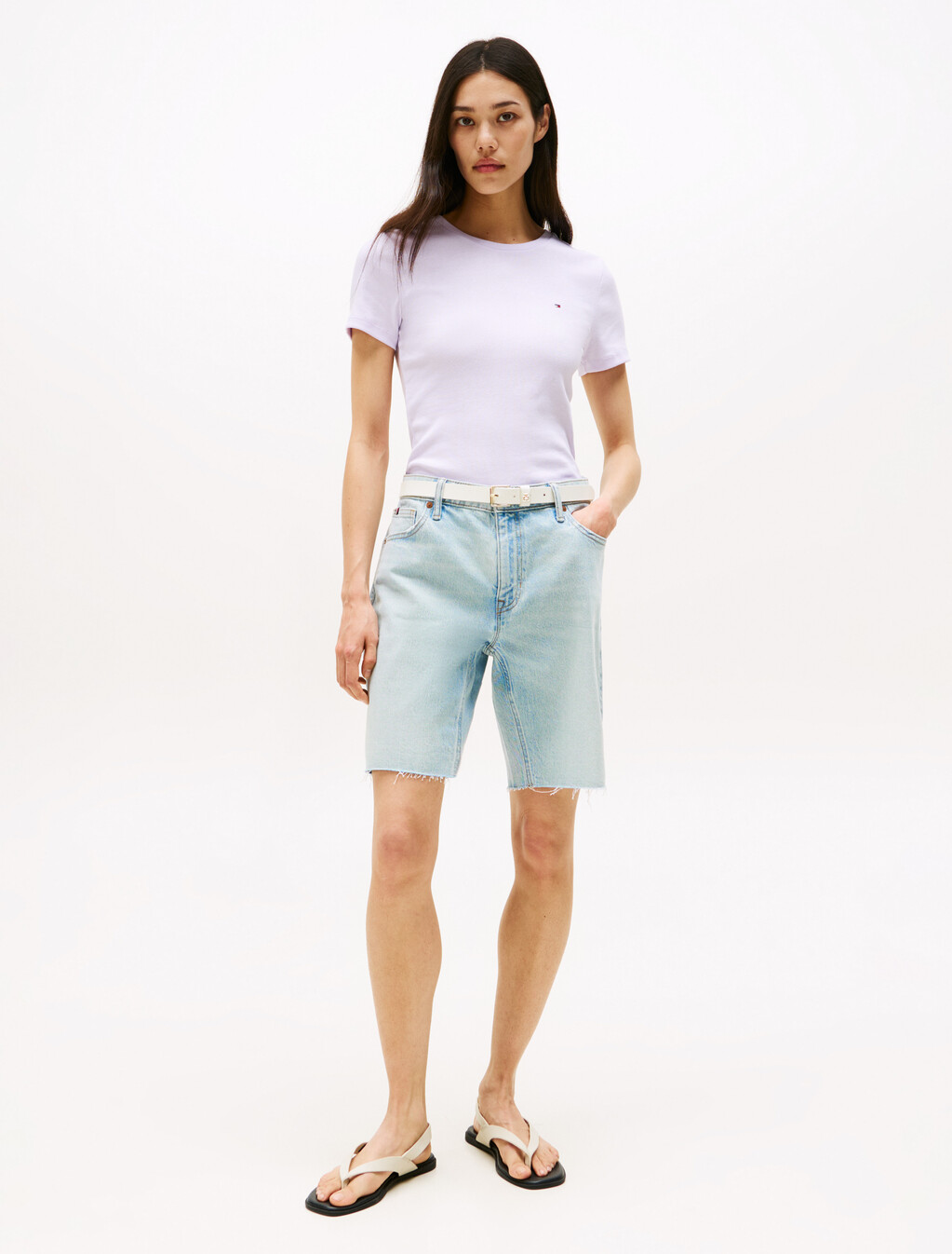 Essential Crewneck T-Shirt, Lilac Sprig, hi-res