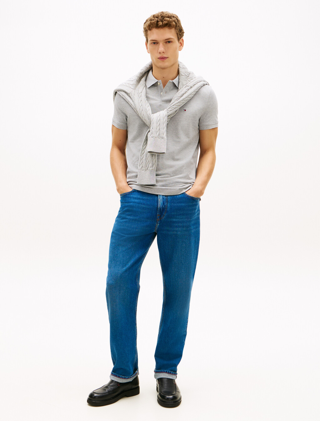 1985 Regular Polo, Light Grey Heather, hi-res
