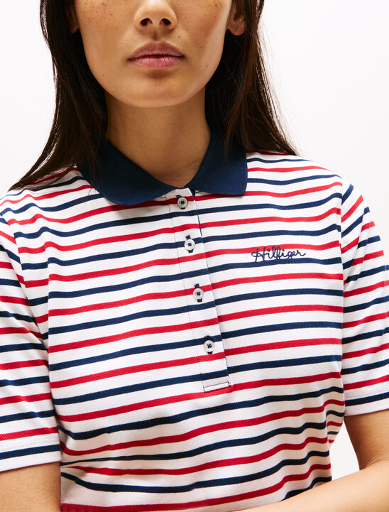 Script Logo Stripe Regular Polo