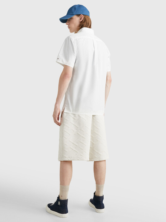 TH MONOGRAM REGULAR FIT SHORT SLEEVE SHIRT