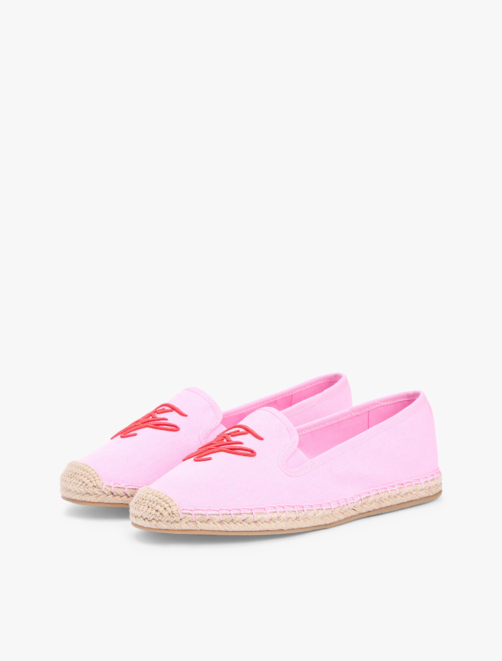 Logo Embroidery Canvas Espadrilles, Rose Petal, hi-res