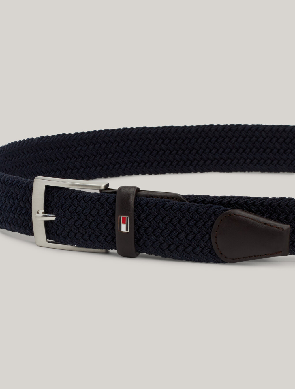 Fabric Braided Belt, Sky Captain, hi-res