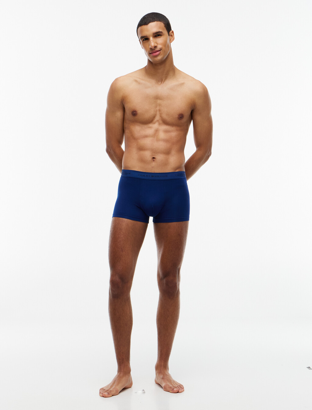 3-Pack Signature Tonal Logo Waistband Trunks, Rich Navy/Desert/Dark Coffee, hi-res