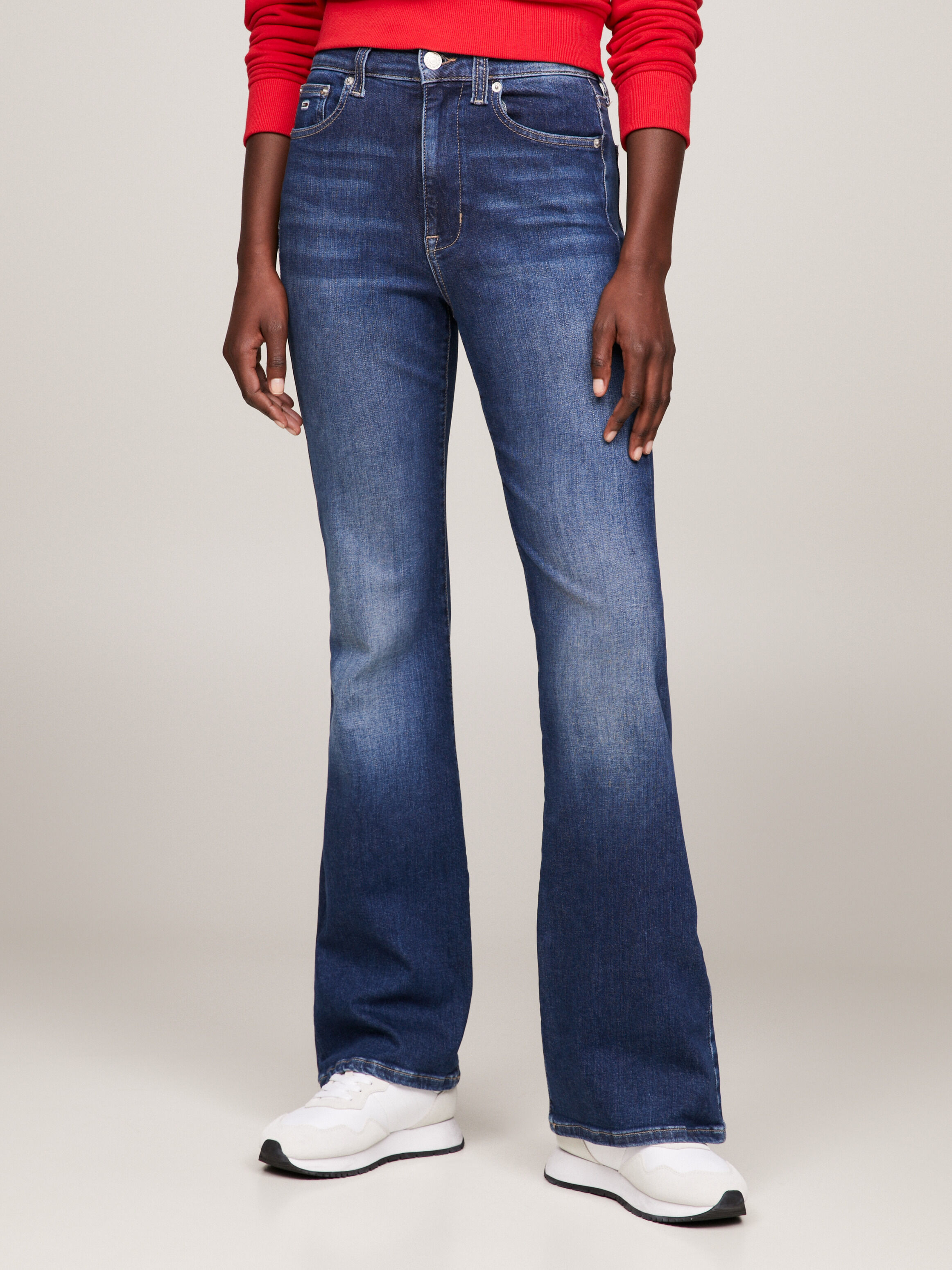 High waisted jeans tommy hilfiger on sale