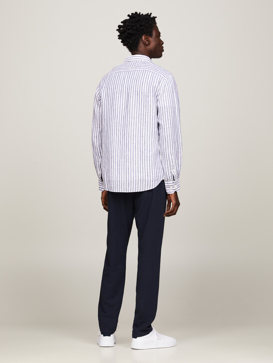 Linen Stripe Regular Fit Shirt