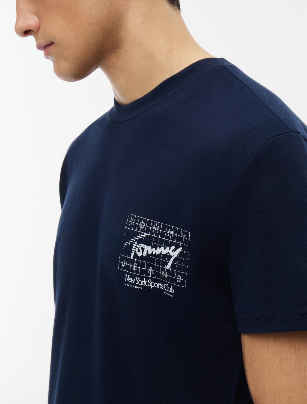 Flag Graphic Print T-Shirt, Dark Night Navy, hi-res