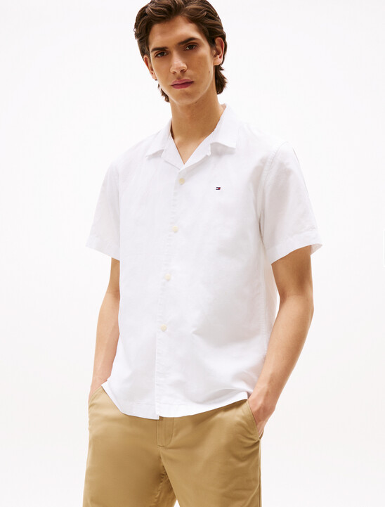 Linen Blend Short Sleeve Shirt