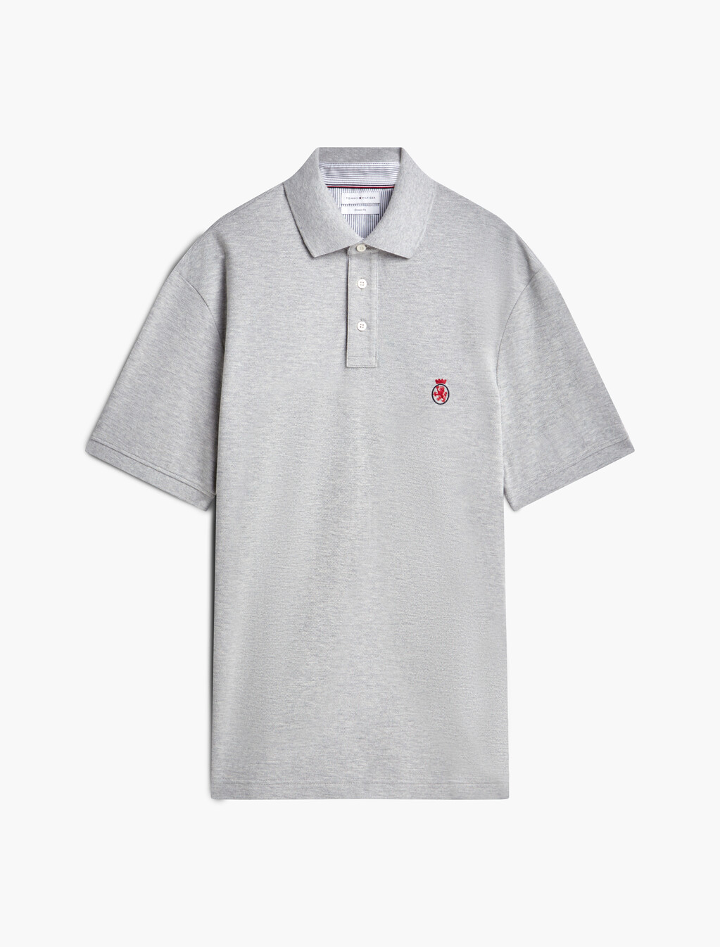 Heritage Crest Relaxed Fit Polo Shirt, Light Grey Heather, hi-res