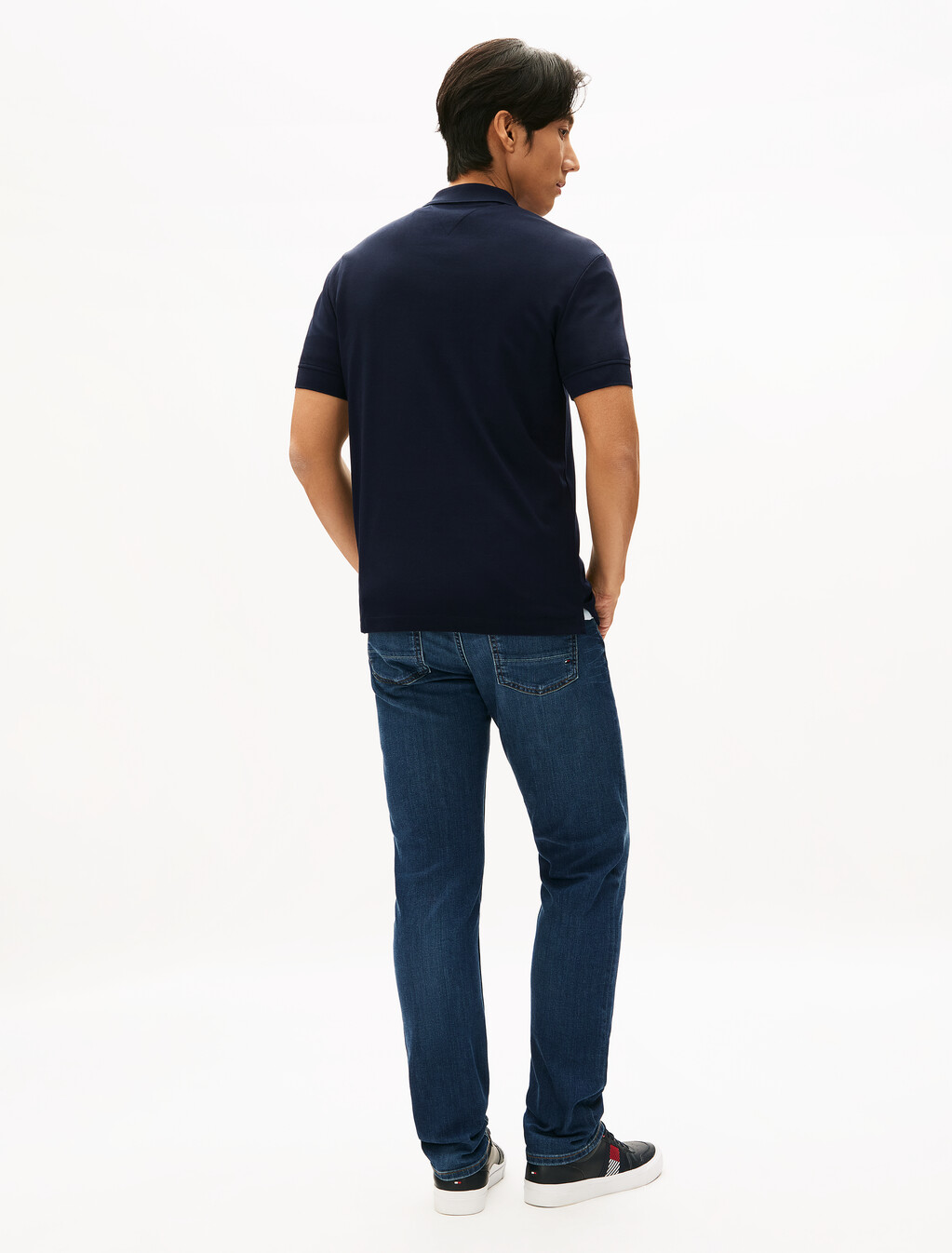 Texture Placket Polo Shirt, Desert Sky, hi-res