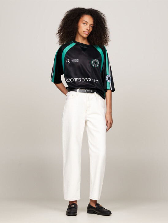 Tommy x Mercedes F1 x CR George Russell Football T-Shirt