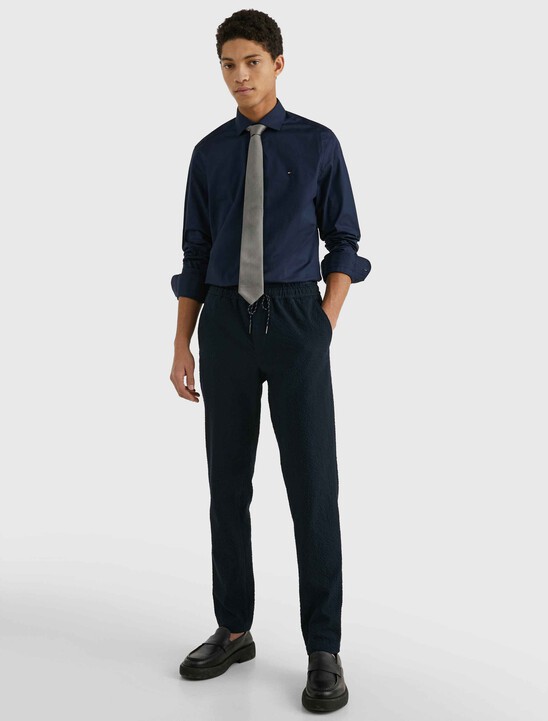 TH Flex Poplin Shirt, Navy Blazer TH Flex Poplin Shirt