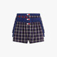 Nvy Gl St Pld/Blu Ink/Rd Gl Pld Cla