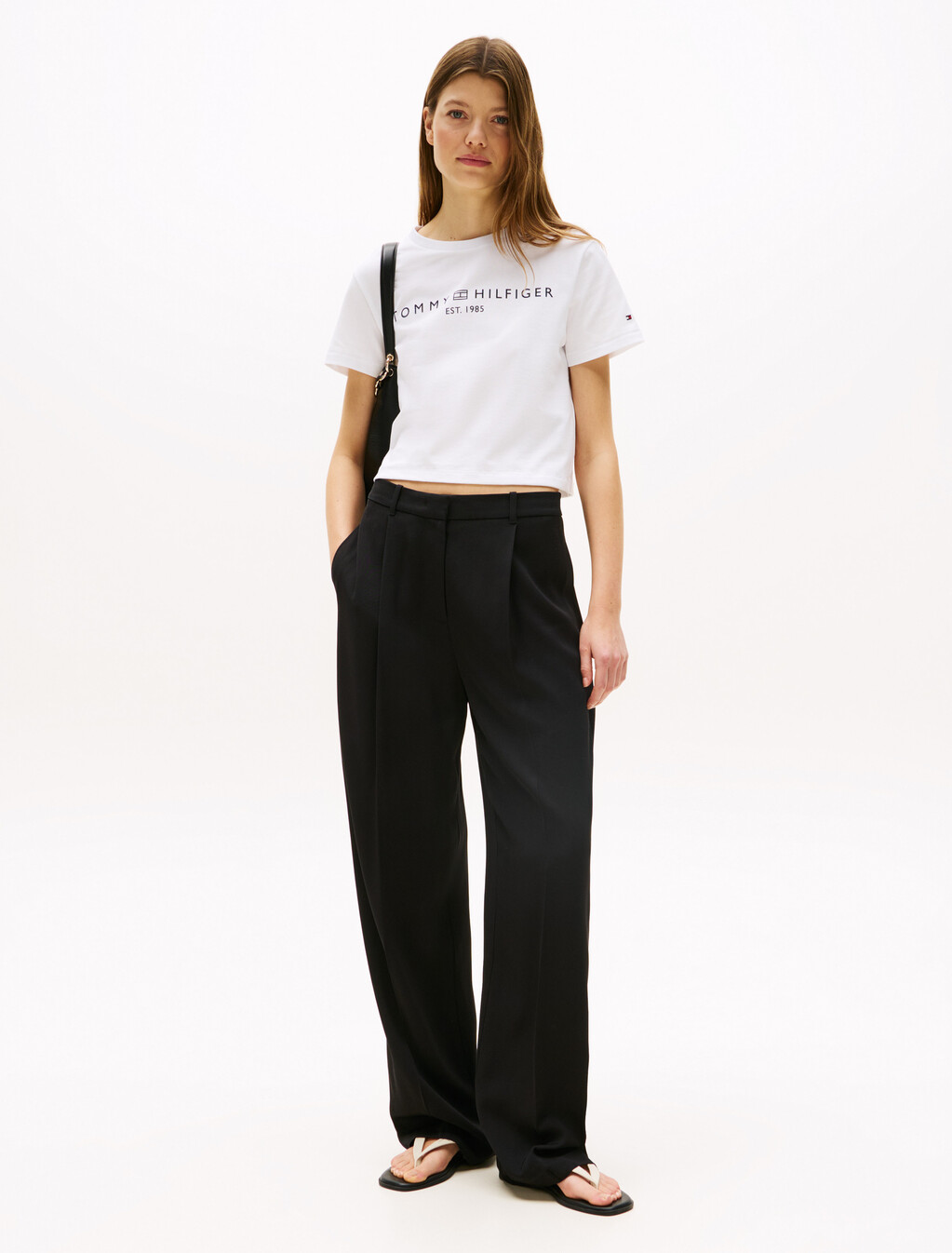 Back Seam Crew Neck T-Shirt, Th Optic White, hi-res