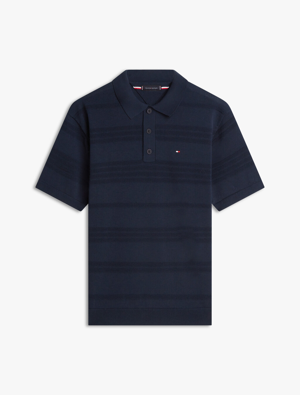 Cotton Blend Short Sleeve Polo, Desert Sky, hi-res