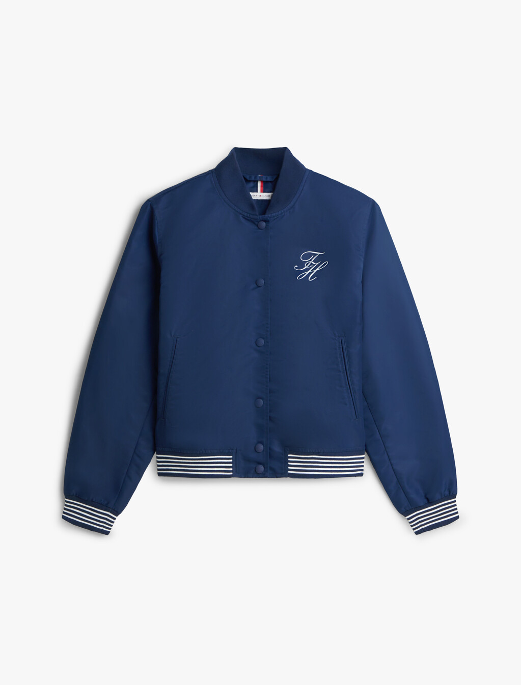 Asia Fit Varsity Bomber Jacket, Dark Night Navy, hi-res