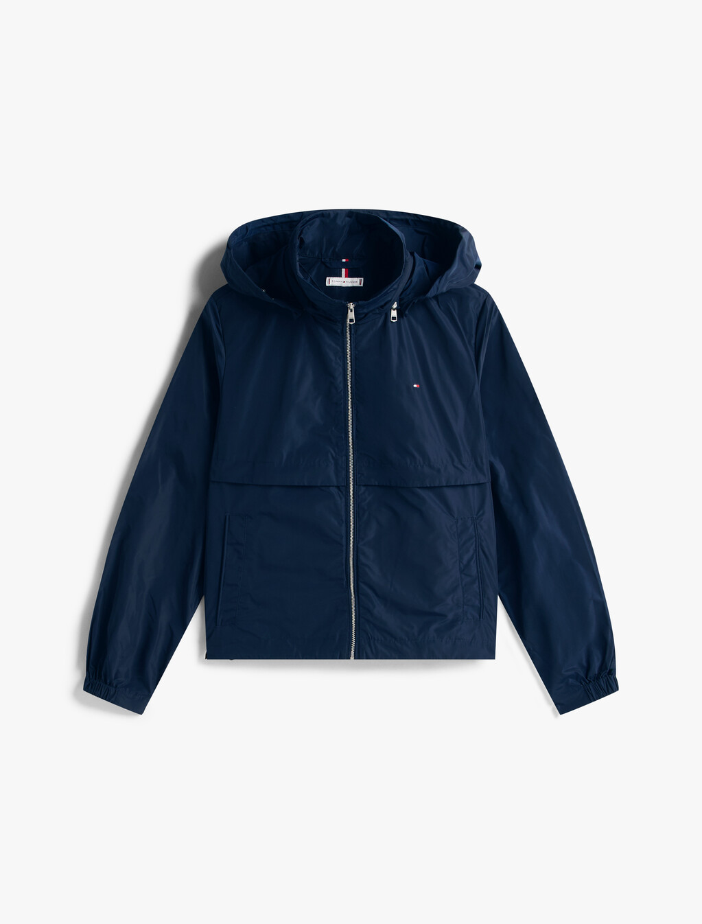 Nylon Lightweight Windbreaker, Dark Night Navy, hi-res