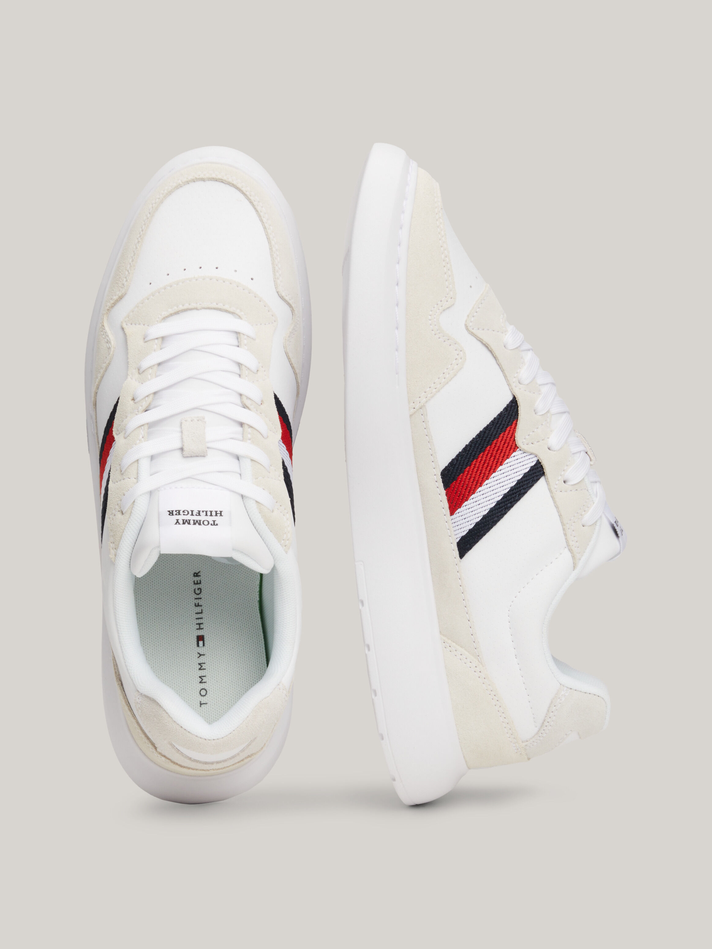 White tommy hilfiger outlet trainers mens