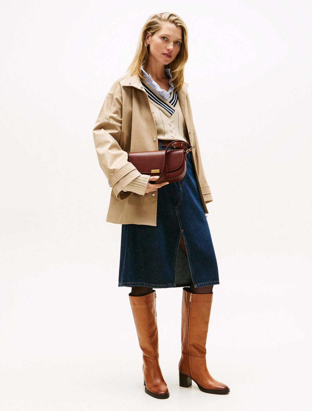 Iconic Leather Crossbody Bag, Winter Cognac, hi-res