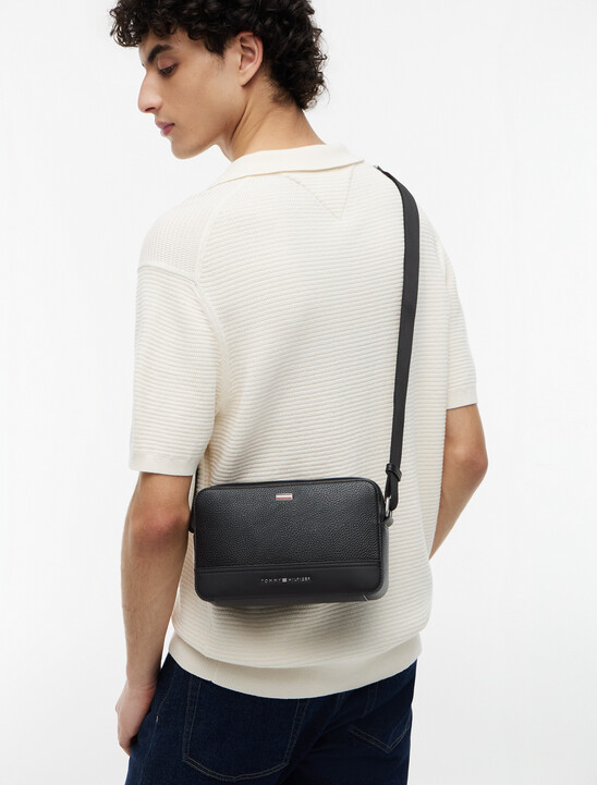Signature Tape Plaque Crossbody Reporter Bag